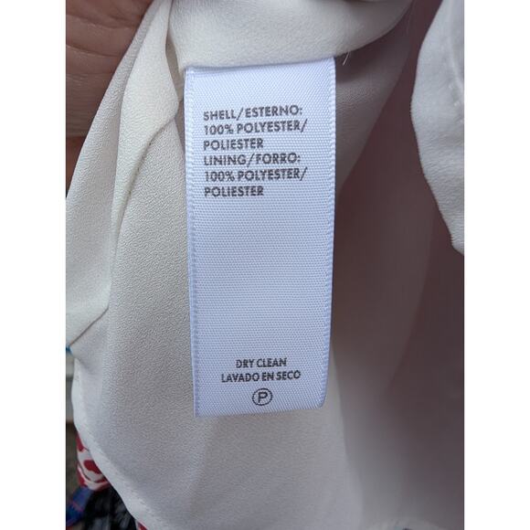 Rebecca Minkoff Womens Cassia Printed Pleated Mini Skirt Sz 10 Red Heart Flowy - Picture 6 of 6